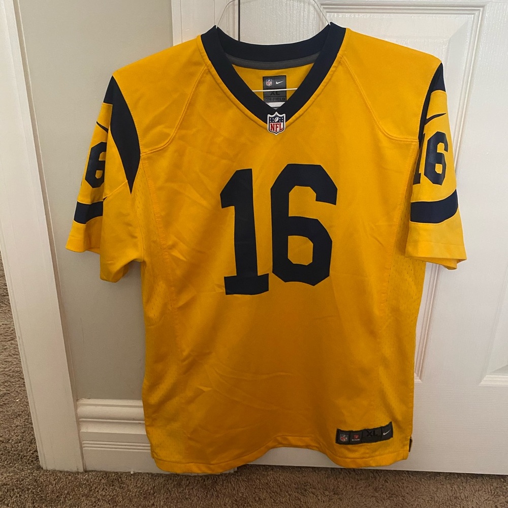 Yellow LA Rams Jared Goff Jersey